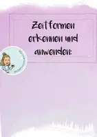 Vorschau - Arbeitsblätter - Zeitformen erkennen und anwenden - Deckblatt