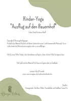 Vorschau - Mal- und Bastelvorlagen - Kinder-Yoga: Ausflug auf den Bauernhof - Seite 1