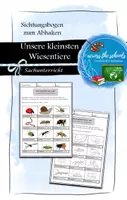 Vorschau - Anderer Materialtyp - Unsere kleinsten Wiesentiere: Sichtungsbogen - Deckblatt