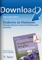 Vorschau - Arbeitsblätter - Diakonie entdecken: Stationenlernen - Deckblatt