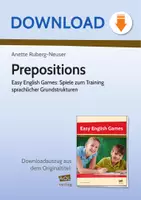 Vorschau - Stundenentwürfe - Prepositions - Easy English Games: Spiele zum Training sprachlicher Grundstrukturen - Deckblatt