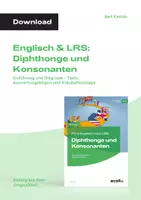 Vorschau - Arbeitsblätter - Englisch & LRS: Diphthonge und Konsonanten - Einführung und Diagnose - Tests, Auswertungen und Vokabellerntipps - Deckblatt