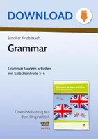 Vorschau - Arbeitsblätter - Grammar - Grammar tandem activities mit Selbstkontrolle 5-6 - Deckblatt