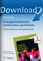 Vorschau - Arbeitsblätter - Gottesdienst zum Schuljahresende - Deckblatt