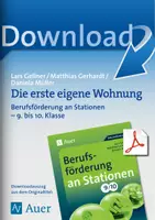 Vorschau - Arbeitsblätter - Die erste eigene Wohnung - Berufsförderung an Stationen - Deckblatt
