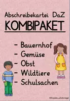 Vorschau - Unterrichtsreihen - Kombipaket Abschreibekartei - DaZ - Deckblatt