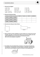Vorschau - Arbeitsblätter - Mathematik üben Klasse 6 - Mit Dezimalbrüchen rechnen - Seite 3