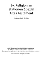 Vorschau - Arbeitsblätter - Ev. Religion an Stationen Spezial Altes Testament - Noah und die Sintflut - Seite 1