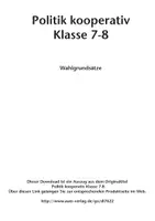 Vorschau - Arbeitsblätter - Politik kooperativ Klasse 7-8 - Wahlgrundsätze - Seite 1