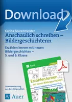 Vorschau - Arbeitsblätter - Aufsatz schreiben Bildergeschichte Klasse 5-6 - Deckblatt