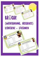 Vorschau - Unterrichtsreihen - Materialpaket zum Thema Brüche - Deckblatt
