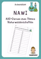 Vorschau - Arbeitsblätter - ABC-Methode NaWi- Vertretungsstunde Naturwissenschaften - Deckblatt