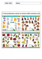 Vorschau - Mal- und Bastelvorlagen - 80 Bildaufgaben - Wimmelbild, Zählen, Orientieren Bonus - Seite 2