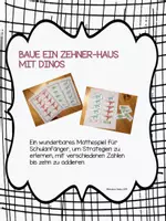 Vorschau - Stationenlernen - Mathematik Zahlen bis 10, Zehnerhaus - Deckblatt