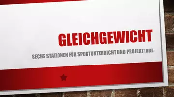 Vorschau - Stationenlernen - Stationenkartei Gleichgewichtstraining - Deckblatt