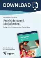 Vorschau - Stundenentwürfe - Preisbildung und Marktformen - Fertige Unterrichtsstunden zum Thema Märkte - Deckblatt