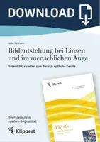 Vorschau - Stundenentwürfe - Bildentstehung bei Linsen und im menschlichen Auge - Unterrichtsstunden zum Bereich optische Geräte - Deckblatt