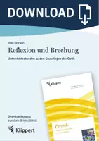 Vorschau - Stundenentwürfe - Reflexion und Brechung - Unterrichtsstunden zu den Grundlagen der Optik - Deckblatt