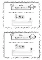 Vorschau - Unterrichtsreihen - Buchstabenheft U,u 1.Klasse. Buchstaben, Buchstabeneinführung - Seite 3