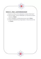 Vorschau - Arbeitsblätter - Chemierallye Abschluss Klasse 9 - Seite 1