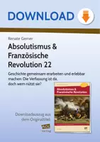 Vorschau - Stundenentwürfe - Absolutismus & Französische Revolution 22 - Geschichte gemeinsam erarbeiten und erlebbar machen: Die Verfassung ist da, doch wem nützt sie - Deckblatt