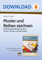 Vorschau - Stundenentwürfe - Muster und Reihen zeichnen - Differenziertes Übungsmaterial zu Formen, Mustern und Symmetrien - Deckblatt