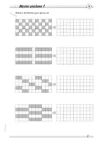 Vorschau - Stundenentwürfe - Muster und Reihen zeichnen - Differenziertes Übungsmaterial zu Formen, Mustern und Symmetrien - Seite 2