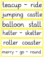 Vorschau - Arbeitsblätter - At the funfair: Sparpaket (Kirmes & Spiele) - Englisch - Kl. 3/4 - Seite 1