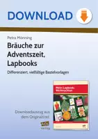 Vorschau - Arbeitsblätter - Bräuche zur Adventszeit, Lapbooks - Differenziert, vielfältige Bastelvorlagen Bastelvorlagen - Deckblatt