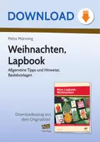 Vorschau - Arbeitsblätter - Weihnachten, Lapbook - Allgemeine Tipps und Hinweise, Bastelvorlagen - Deckblatt