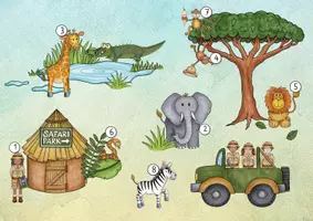 Vorschau - Spiele - Lesespurgeschichte "Auf Safari" - Seite 2