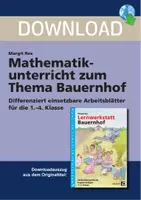 Vorschau - Stundenentwürfe - Mathematikunterricht zum Thema Bauernhof - Differenziert einsetzbare Arbeitsblätter für die 1.-4. Klasse - Deckblatt