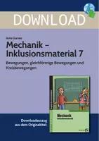 Vorschau - Arbeitsblätter - Mechanik - Inklusionsmaterial 7 - Bewegungen, gleichförmige Bewegung und Kreisbewegung - Deckblatt