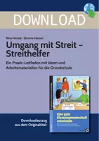 Vorschau - Stundenentwürfe - Umgang mit Streit - Streithelfer - Ein Praxis-Leitfaden mit Ideen und Arbeitsmaterialien für die Grundschule - Deckblatt