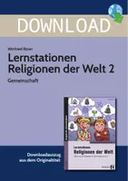 Vorschau - Arbeitsblätter - Lernstationen Religionen der Welt 2 - Gemeinschaft - Deckblatt