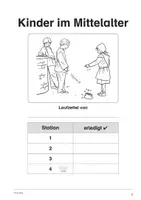 Vorschau - Stundenentwürfe - Lernstationen: Kinder im Mittelalter - Differenziertes Material für Schüler mit geistiger Behinderung - Seite 3