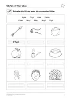 Vorschau - Arbeitsblätter - Laugetreue Wörter mit Pf/pf üben - Einfache und motivierende Übungsmaterialien für Schüler mit sonderpädagogischem Förderbedarf - Seite 2