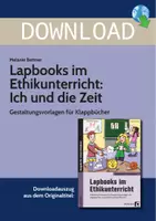 Vorschau - Stundenentwürfe - Lapbooks im Ethikunterricht: Ich und die Zeit - Gestaltungsvorlagen für Klappbücher - Deckblatt