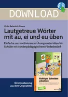 Vorschau - Arbeitsblätter - Laugetreue Wörter mit au, ei und eu üben - Einfache und motivierende Übungsmaterialien für Schüler mit sonderpädagogischem Förderbedarf - Deckblatt