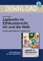 Vorschau - Stundenentwürfe - Lapbooks im Ethikunterricht: Ich und die Welt - Gestaltungsvorlagen für Klappbücher - Deckblatt