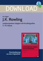 Vorschau - Arbeitsblätter - J.K. Rowling - Lesekompetenz steigern mit Kurzbiografien 5. - 10. Klasse - Deckblatt