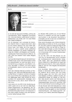 Vorschau - Stundenentwürfe - Willy Brandt - Lesekompetenz steigern mit Kurzbiografien 5. - 10. Klasse - Seite 2
