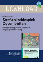 Vorschau - Spiele - Straßenkreidespiel: Dosen treffen - Differenzierte Spielideen für Schüler mit geistiger Behinderung - Deckblatt