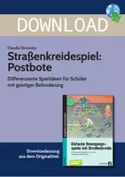 Vorschau - Spiele - Straßenkreidespiel: Postbote - Differenzierte Spielideen für Schüler mit geistiger Behinderung - Deckblatt