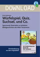 Vorschau - Stundenentwürfe - Würfelspiel, Quiz, Suchsel und Co. - Spannende Materialien zu beliebten Bibelgeschichten des Alten Testaments - Deckblatt