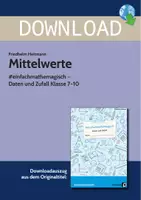 Vorschau - Stundenentwürfe - Mittelwerte - #einfachmathemagisch - Daten und Zufall Klasse 7-10 - Deckblatt