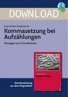 Vorschau - Stundenentwürfe - Kommasetzung bei Aufzählungen - Übungen zum Grundwissen - Deckblatt