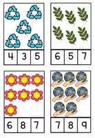 Vista previa - Juegos / Gamificación - Tarjetas para contar del 1 al 20 /1-20 Counting Cards - página 3