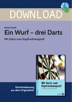 Vorschau - Stundenentwürfe - Ein Wurf - drei Darts - Mit Darts zum Kopfrechnenprofi - Deckblatt