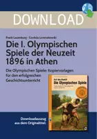 Vorschau - Stundenentwürfe - Die I.Olympischen Spiele der Neuzeit 1896 in Athen - Die Olympischen Spiele: Kopiervorlagen für den erfolgreichen Geschichtsunterricht - Deckblatt